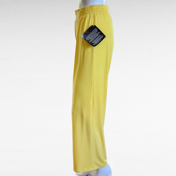 IMAN Pants & Jumpsuits Iman Global Chic Purple Yellow Luxury Resort